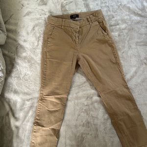 J. Crew Andie Chino Pants in British Khaki